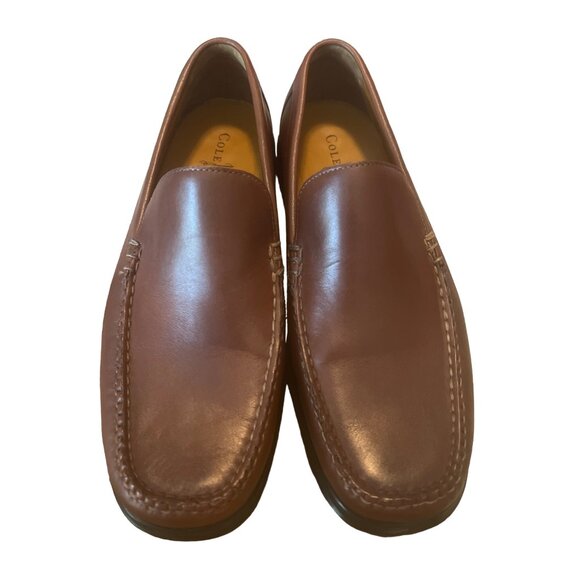 Cole Haan Nike Air Brown Leather Moc Toe Slip‎ on Loafer Sz 8.5 Mens main image 6